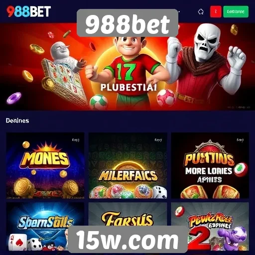 Variedade de jogos disponíveis em 988bet